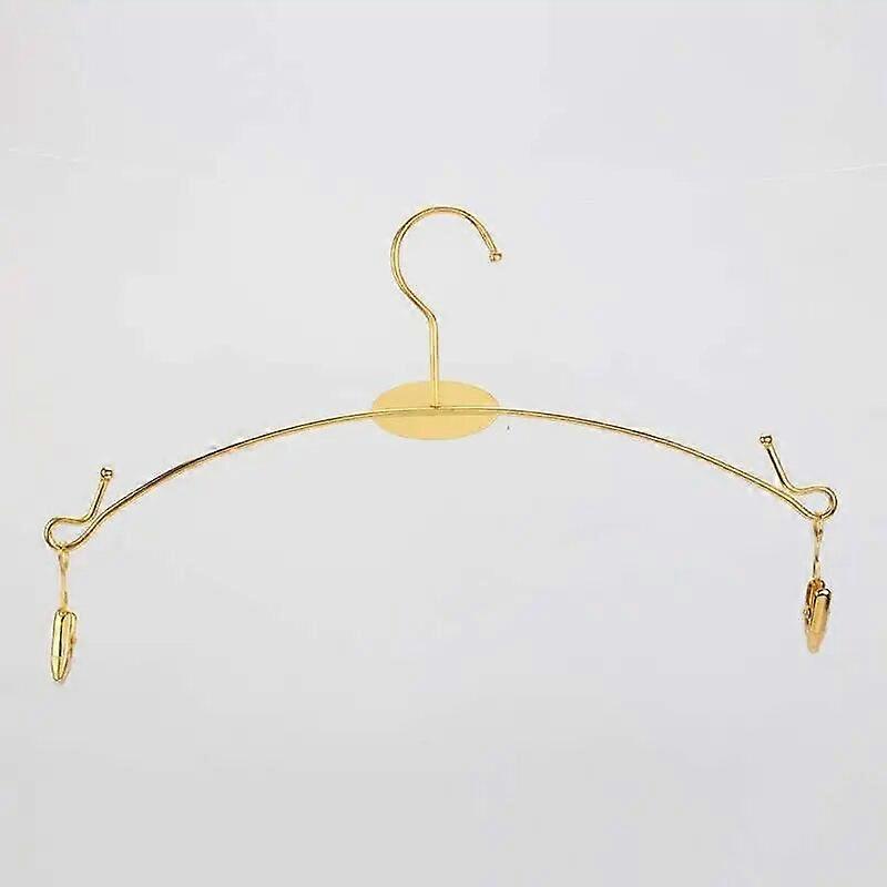 2025 ، شماعات ذهبية مع مشبك ، مشبك ملابس داخلية حمالة صدر ، سهل التنظيم والتخزين ، 8 قطع جول قوية ودائمة