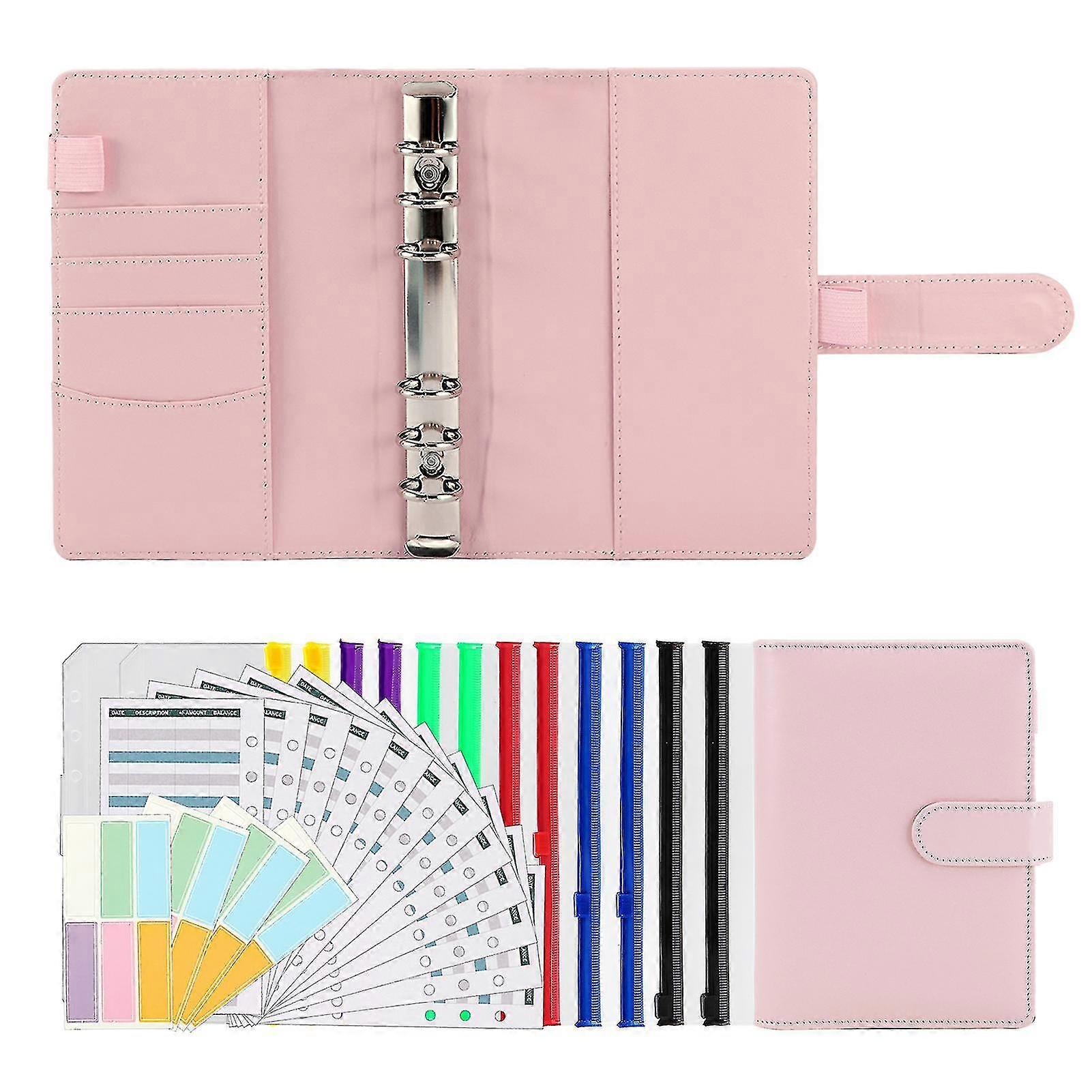 Notebook With Cash Envelopes Wallet Budget Binder Set A6 Planner Money Saving