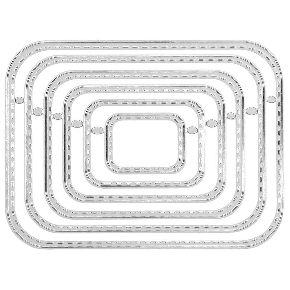 クラフトカッティングダイ長方形形状丸い角炭素鋼DIYフォトアルバムカードデコレーション