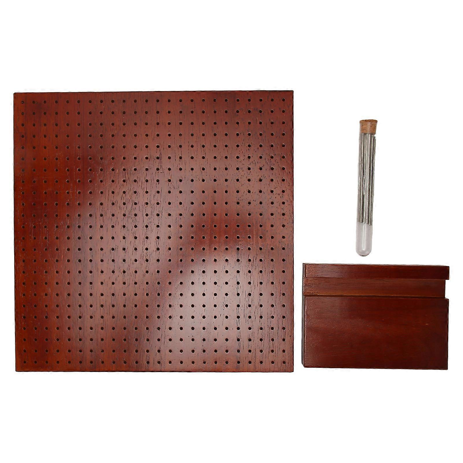 לוח חוסם סריגה שטיחון חסימת סריגה בעבודת יד מעץ לסריגה ריבועי סבתא סבתא 31.5x31.5 ס"מ