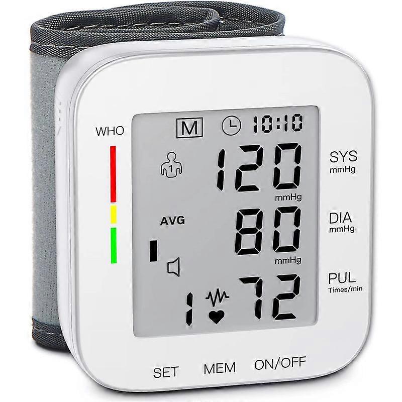 Wrist Blood Pressure Monitor Bp Monitor Large LCD Display