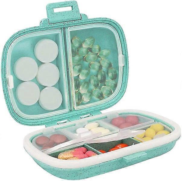 Travel Pill Organizer: 8-Compartment Moisture-Proof Box