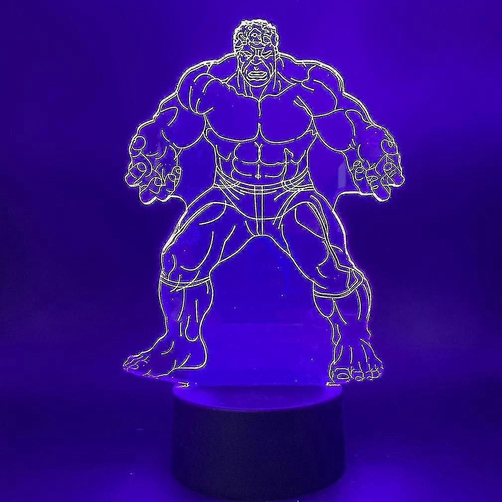 Hulk Usb 3d Anime Led Table Lamp