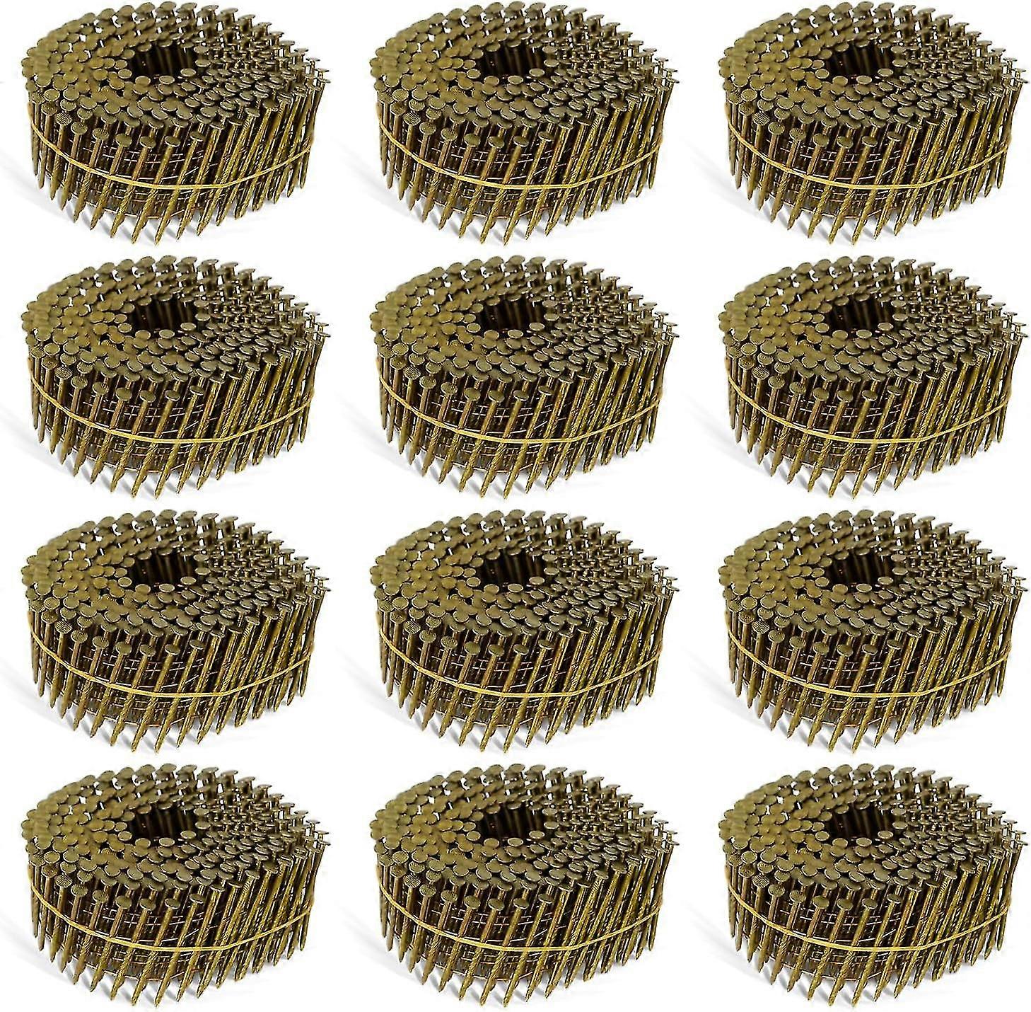 1-1/2 Inch 3600 Count Siding S, 15 De Wire Collated Coil Round Ring Shank Hot-dipp