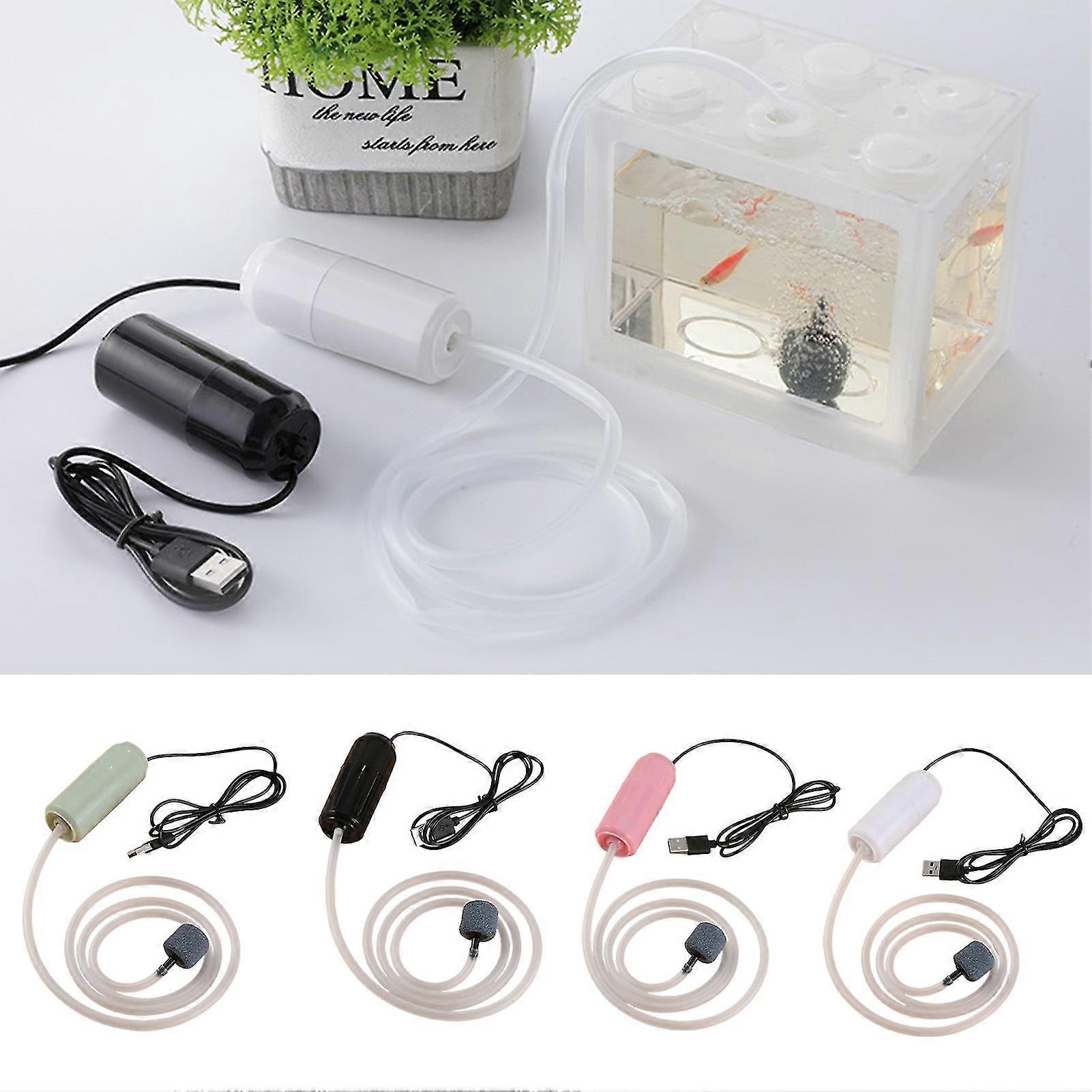 1 Zestaw pompy powietrza akwariowego z wiszącą klamrą Usb Power Silent Fish Tank Air Compressor Aerator do natleniania owoców morza