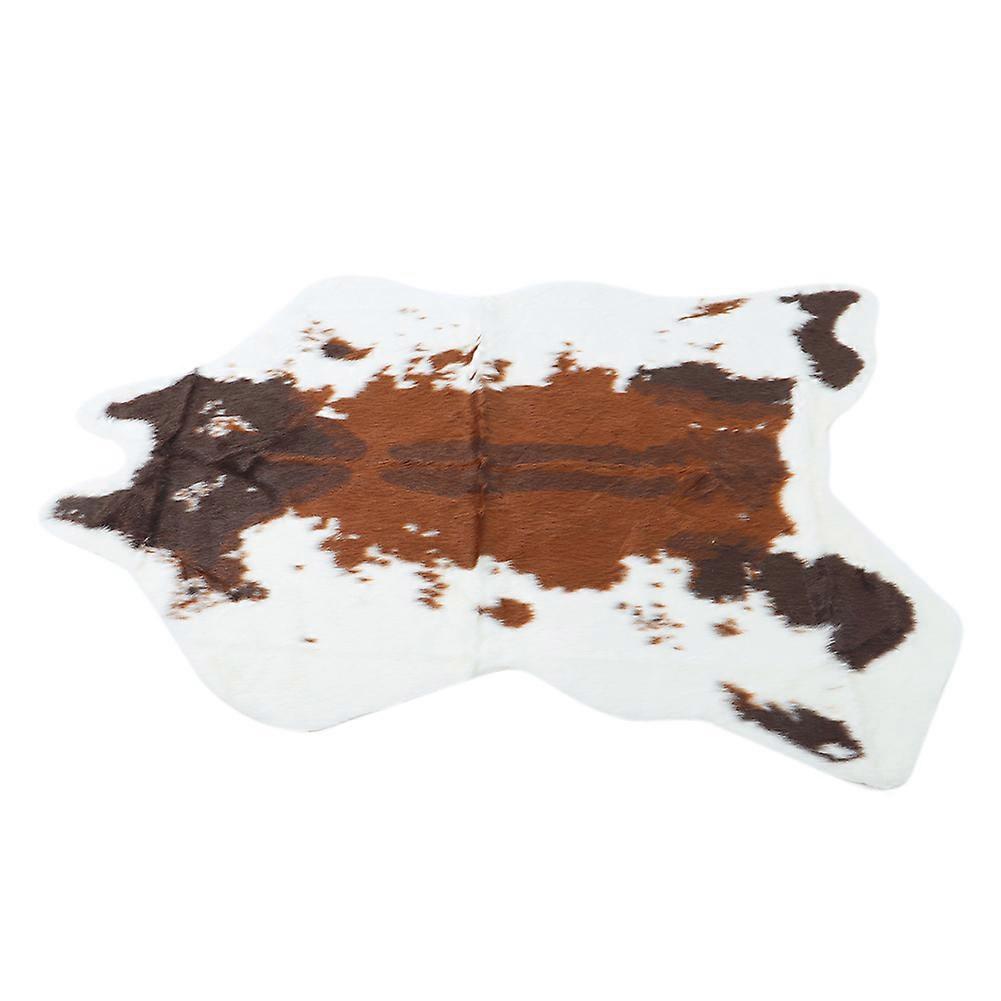 100x94cm Beautiful Cow Pattern Artificial Soft Carpet Living Room Floor Mat Home Decor
