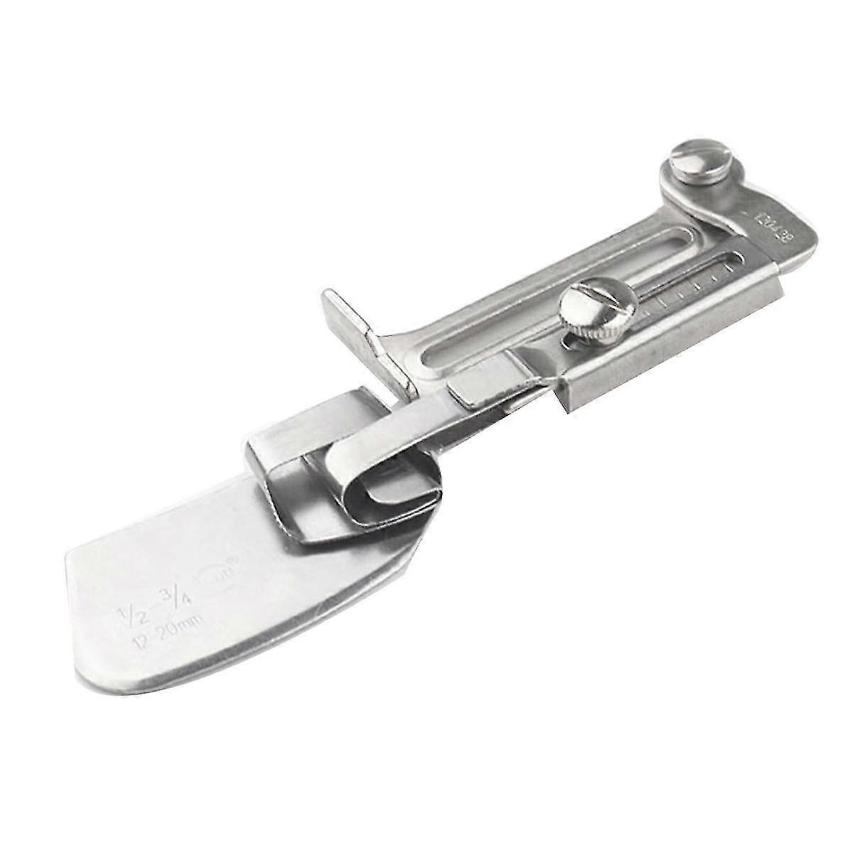 Sewing Rolled , Adjustable Width Rolled Hemmer Foot, Sewing Machine Rolled Attachment Hemming Tool (12-20mm)