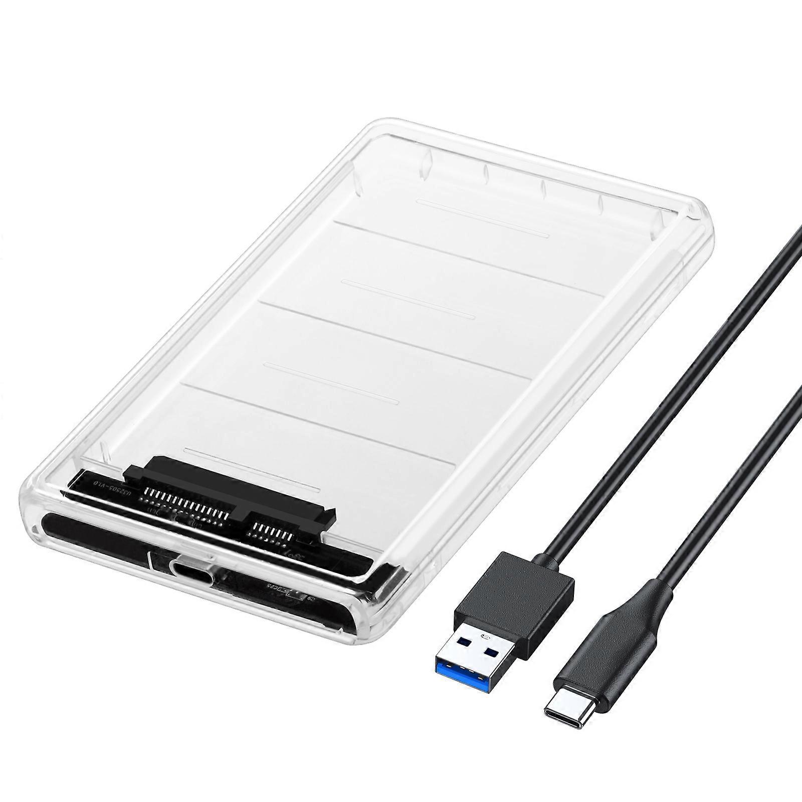 SATA 25 USB 30 Type C SATA Hdd Box HDD Hard Disk Drive External HDD Enclosure Case Tool Free 5 Gbps Support 2TB UASP