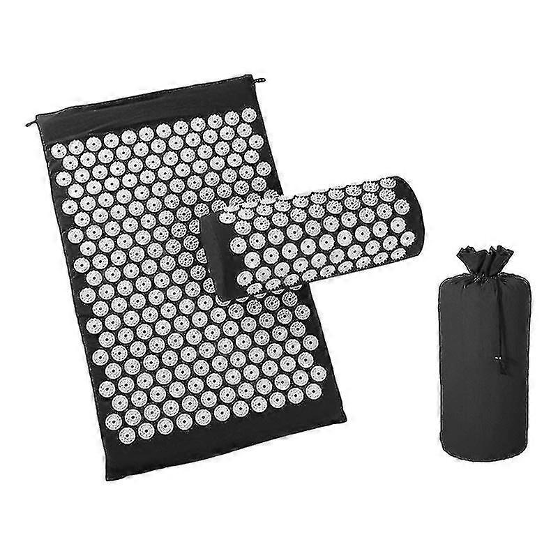 ללא החלקה אקופרסורה כרית עיסוי כרית כאב גוף מסמרים כושר פילאטיס תרגיל כרית יוגה מזרן תיק מתנה אפליקטור