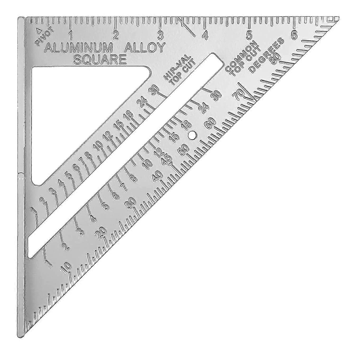 4 In 1 Aluminum Multifunction Carpenter's Square For Metal Aluminum Carpentry Ruler Square Gauge Guide Protractor Angle School Square Starlight