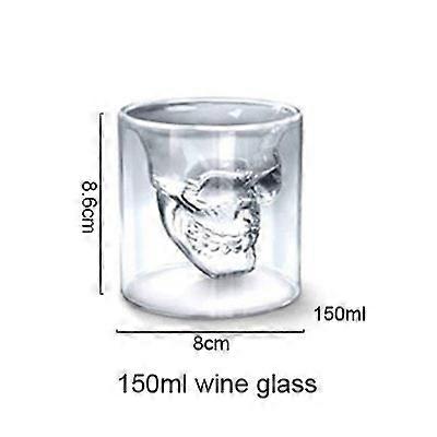 3 sizes in two ways transparent shot crystal skull