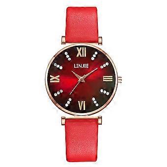 Slanke minimalistische mode met riem wijzerplaat vrouwen quartz horloge cadeau horloge