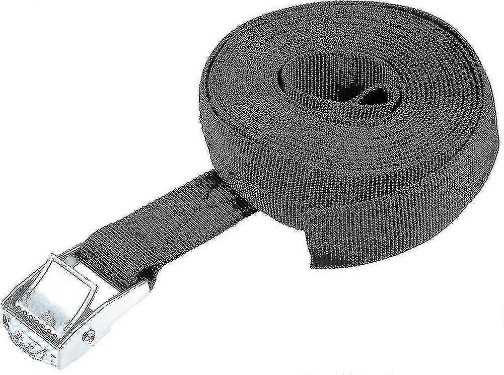 Cam Buckle Tie Down Lashing Strap 4mx25mm 80kg Load Cap Polypropylene For Moving -
