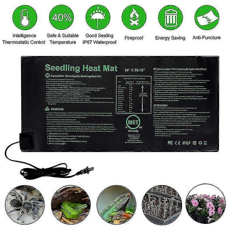 Seedling Heating Mat Heater Seeding Germination Start Sprout Plant Cloning 220v