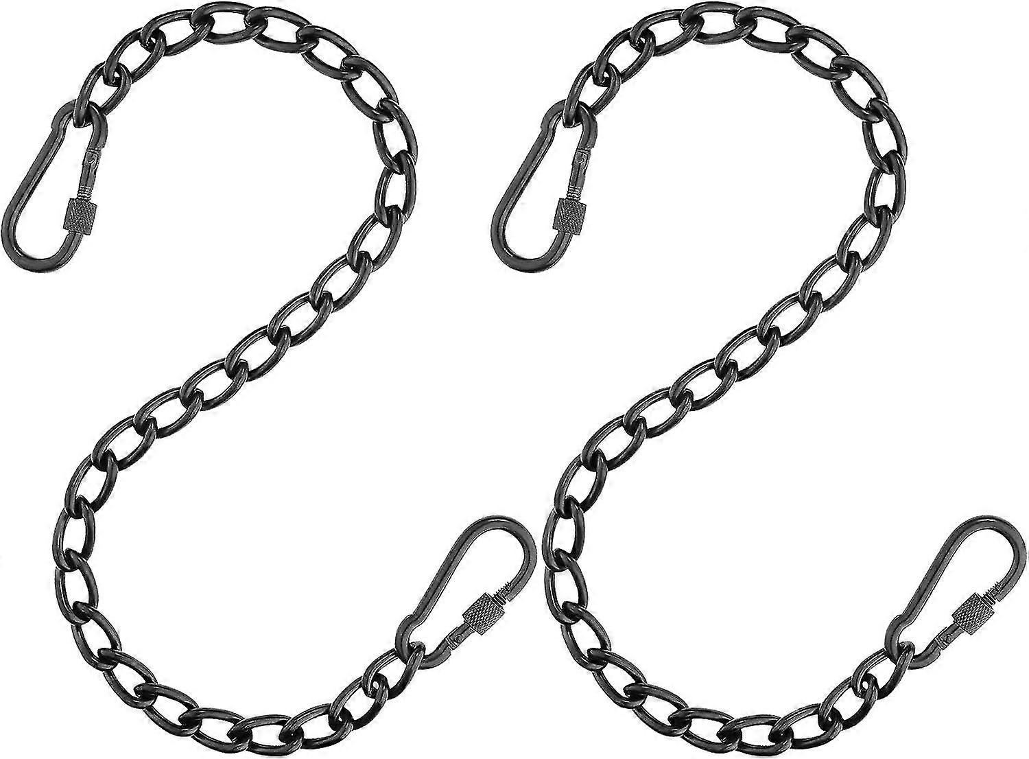 Chain, Hammock Chair Chain Hanging Kit With Two Shackles, Indoor And Outdoor Hanging Chair (two Chains 60cm - 23")