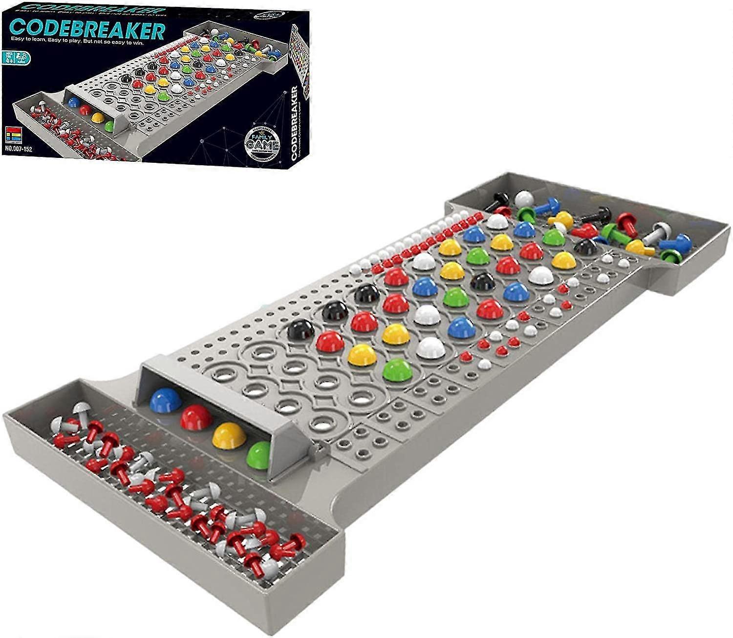 Crack The Code Game,fun Brain Puzzle Game Set - Mastermind Game, Kids Travel Games With Parents To Exercise Logic Thinking And Hand-eye Coordination