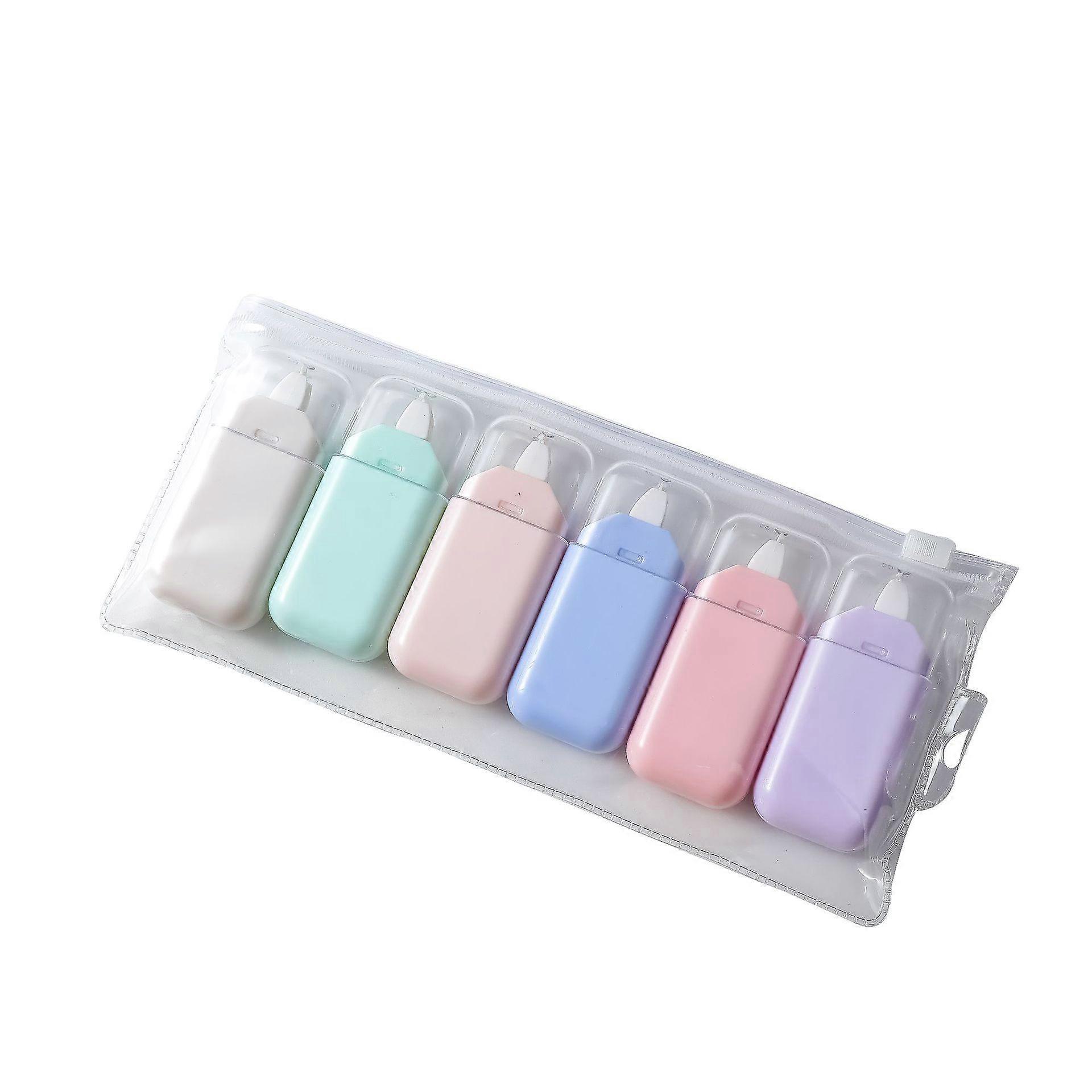 6pcs Correction Tape (a),white Correction Mouse,correction Tapes,correction Rollers For Kids Students,correction Roller For School