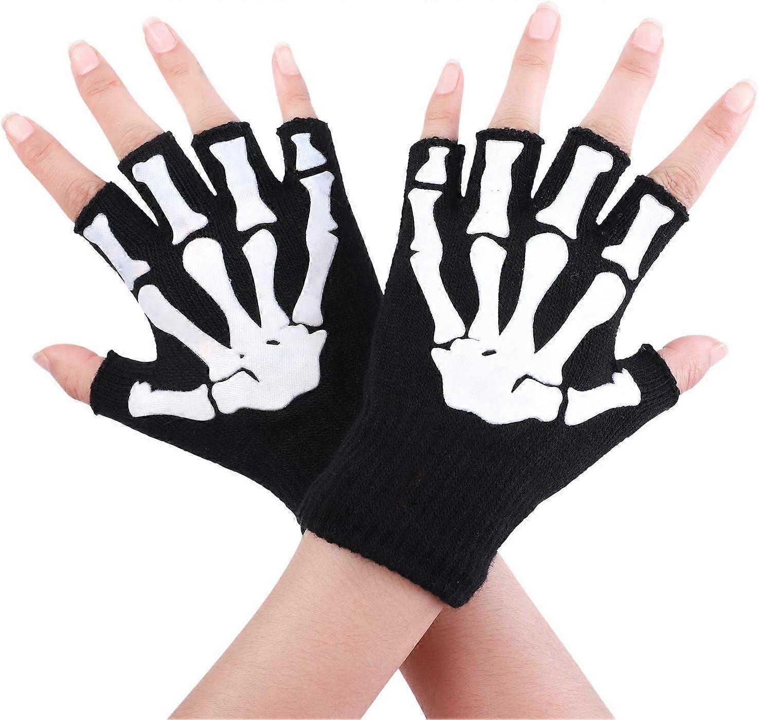 Unisex Halloween Skeleton Gloves Men's and Women - Skeleton Skele