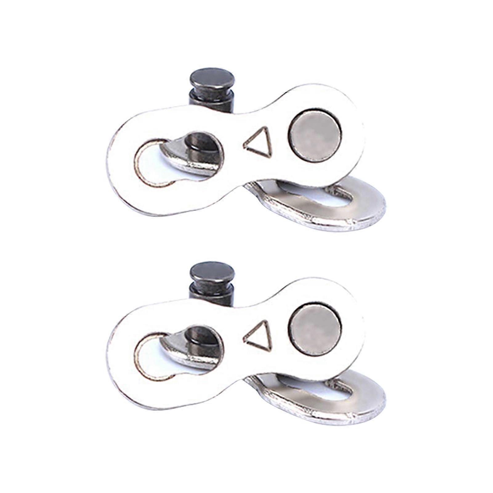 Kaesi  1Pair Bicycle Chain Buckle Electroplating Anti-rust Lightweight Bike Chain Guide Fixer for Cycling