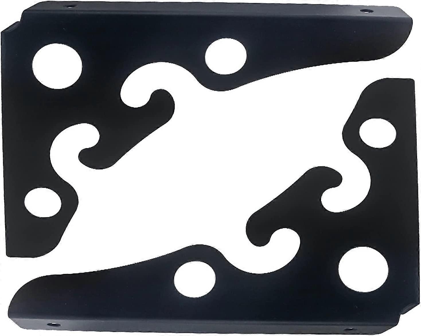 2 Pcs Black Shelf Bracket Wall Shelf Bracket(Size:15x15cm/5.9x5.9in)