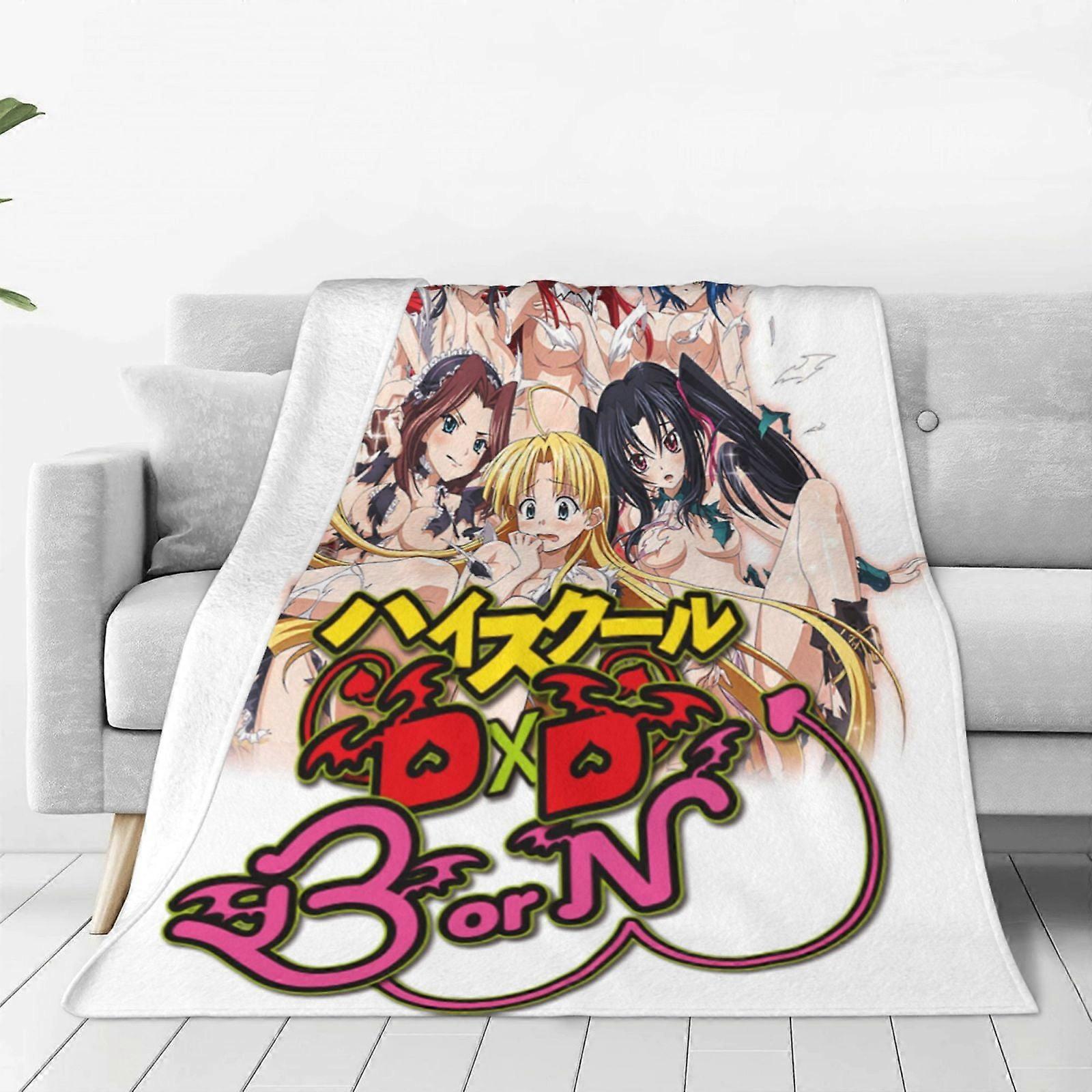 High School DD anime Mjuk Mysig Fleece Kasta Filt Plysch Lätt Varm Fuzzy Flanell Filtar och Plädar för pojkar G-DS11057