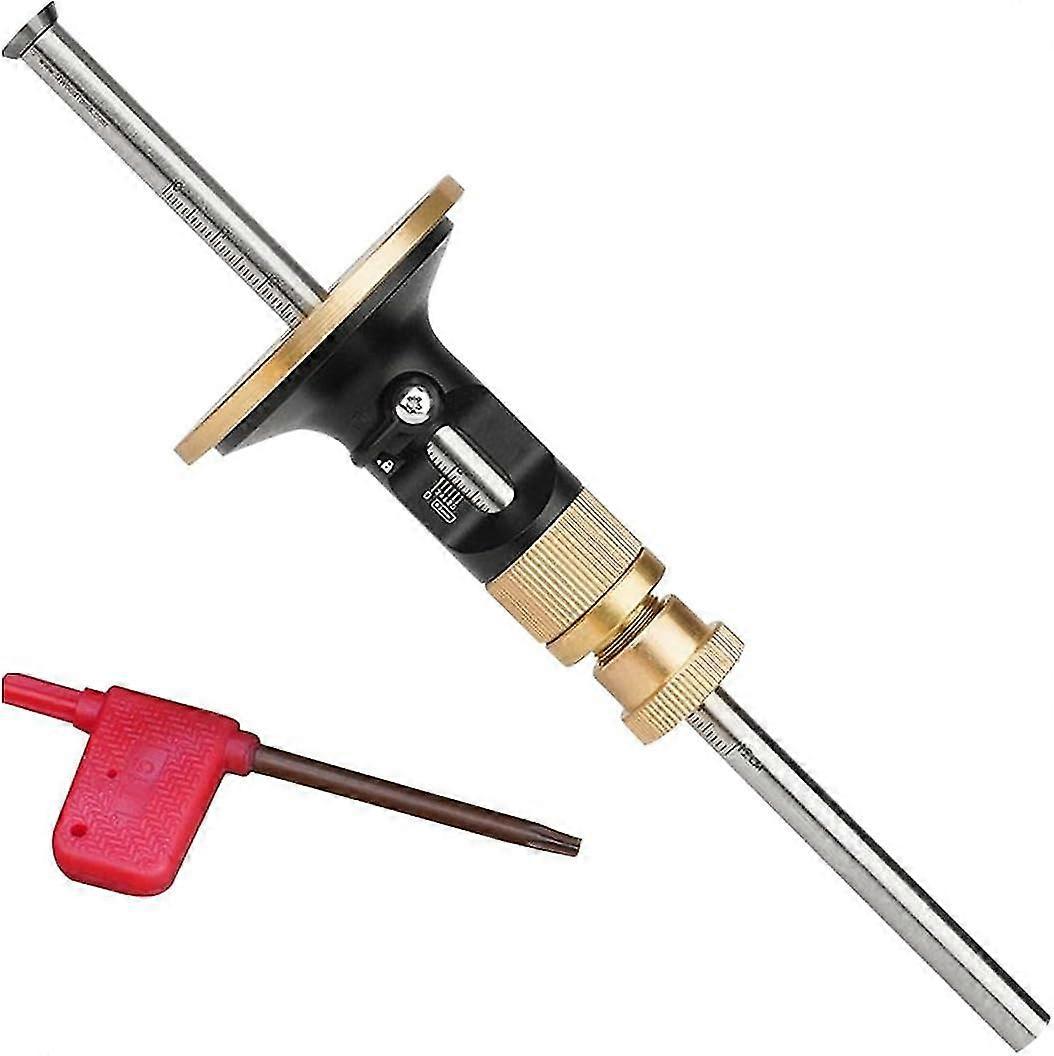 Wheel Marking Gauge Kit Woodworking Scriber Wood Marking Tools Roll Stop Head Marker Tool For Carpenter - q36/YY