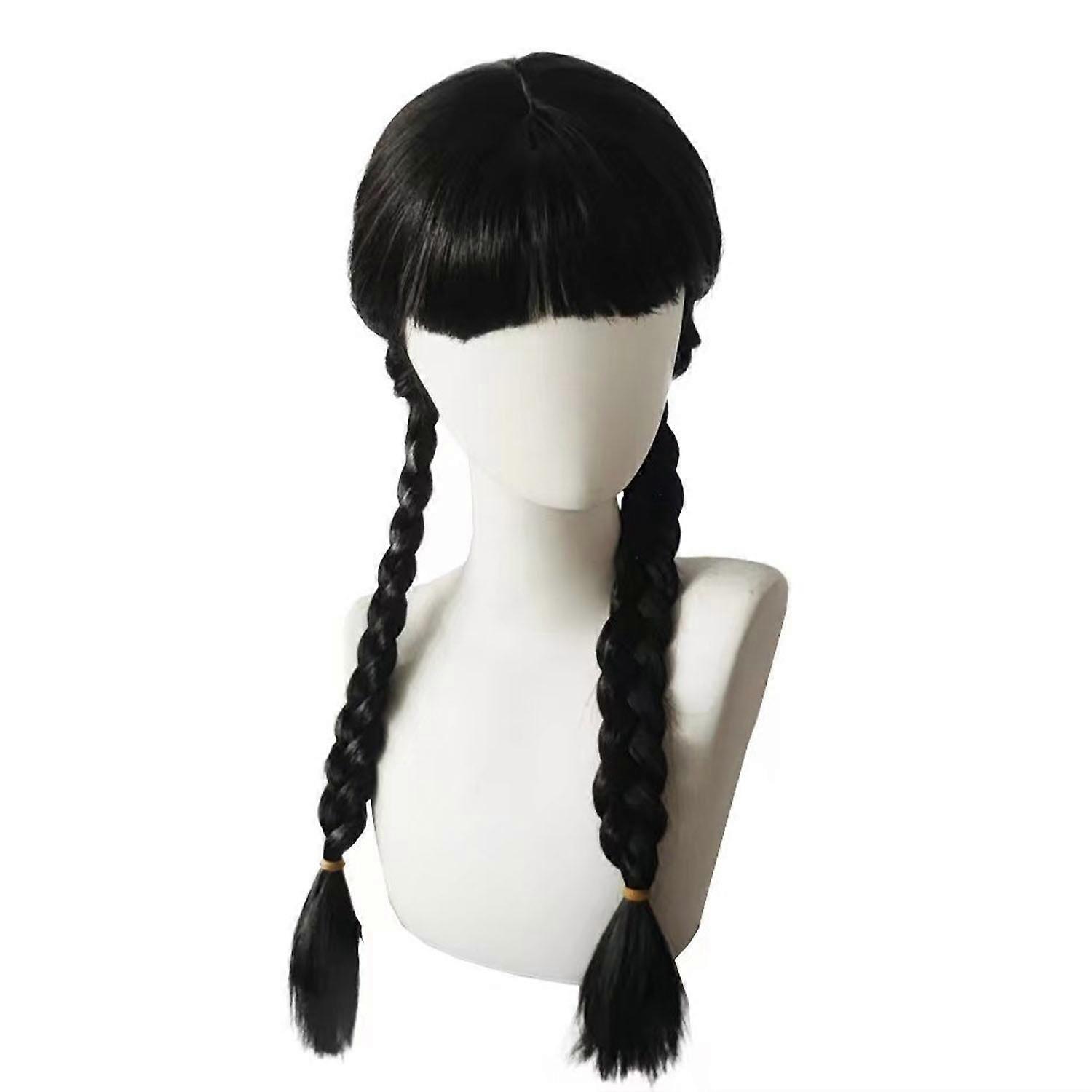 black braided wig