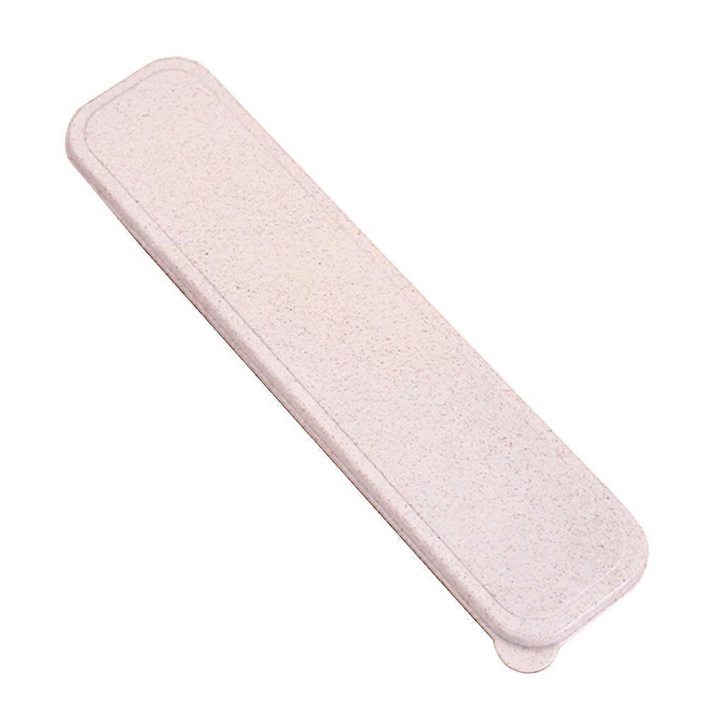 Plastic Portable Travel Tableware Storage Box for Flatware Beige C