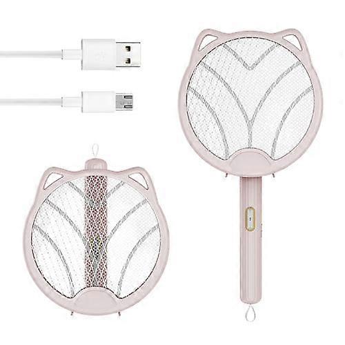 3In1 Electric Mosquito Swatter LED Portable Folding Mosquito Killer Repellent USB Rechargeable Summer Anti Insect Bug Zapper