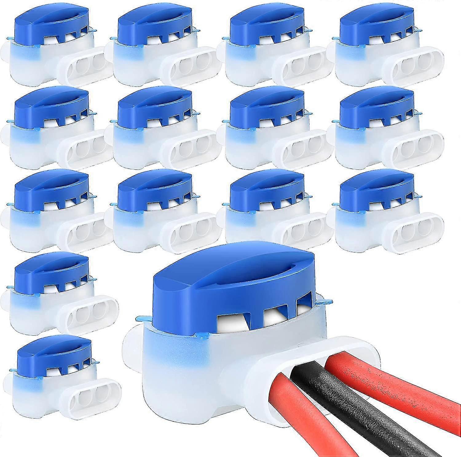 Communication Connector Waterproof, Dust-proof And Moisture-proof Blue 3-hole With Grease Terminal 314-box Quick Connector