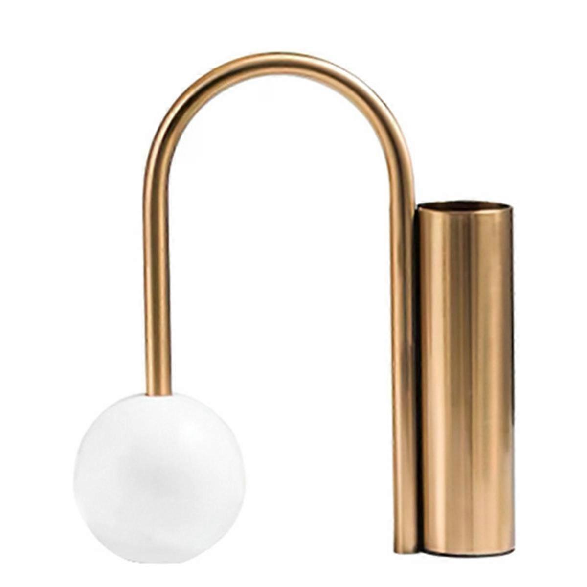 アイアン花瓶 リビングルーム 寝室 手工芸品装飾 手工芸品装飾 フラワーアレンジメント ホームデコレーション ゴールド S