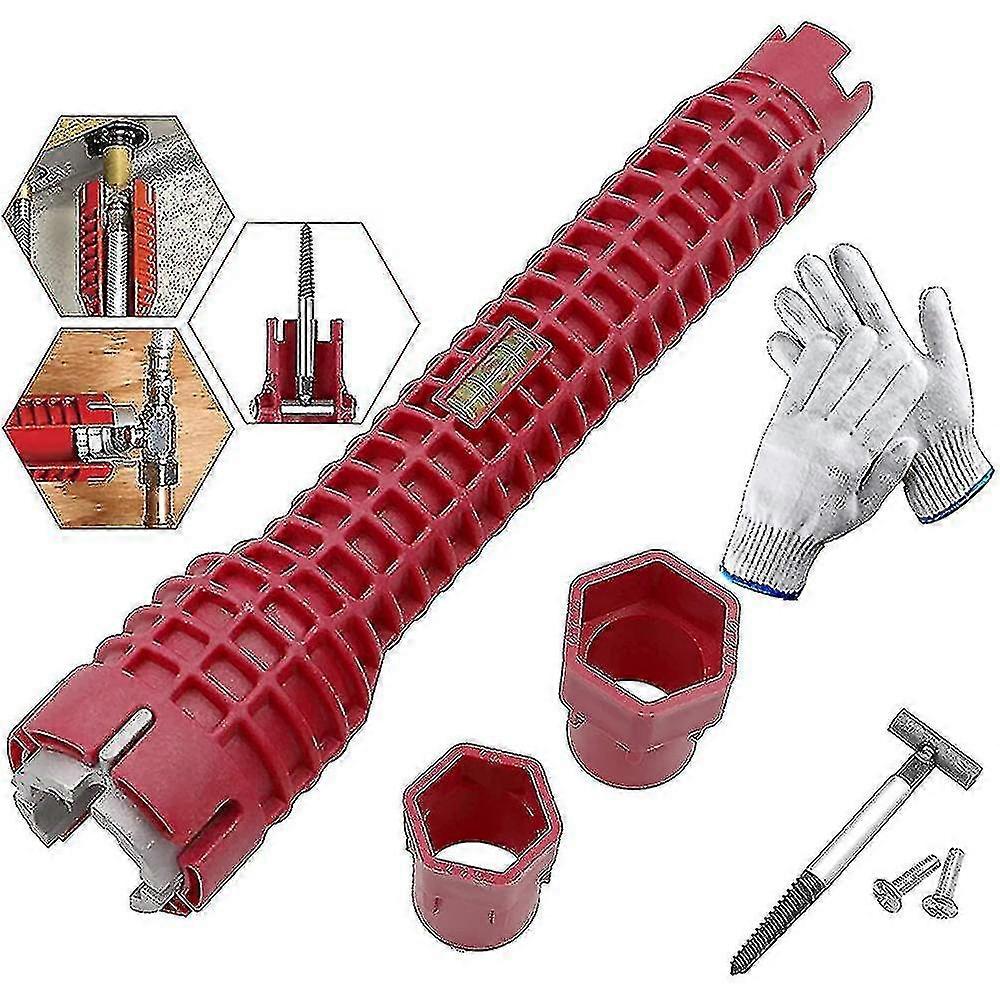 8 En 1 Robinet Évier Installateur Multi Purpose Clé Outil Plomberie Pipe Wrench