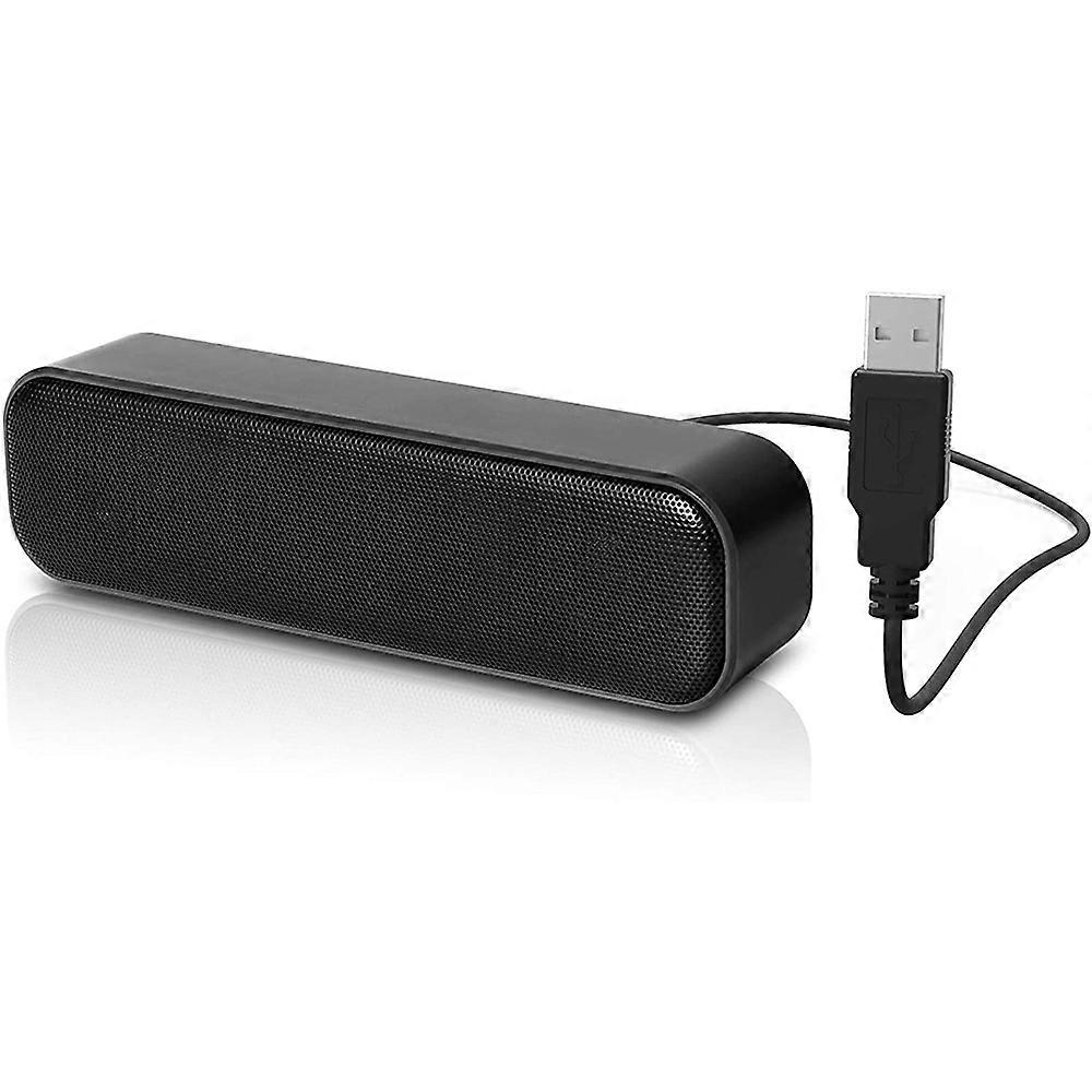 Forbedrede bashøjttalere USB-computerhøjttalere - Bærbare mini-soundbars til pc'er og notebooks