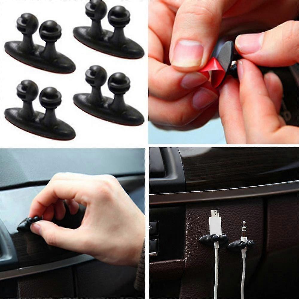 4pcs δημιουργικό gadget Usb καλώδιο συγκολλητικό αυτοκίνητο φορτιστή γραμμή κάτοχος Usb καλώδιο αυτοκίνητο κλιπ εσωτερικό