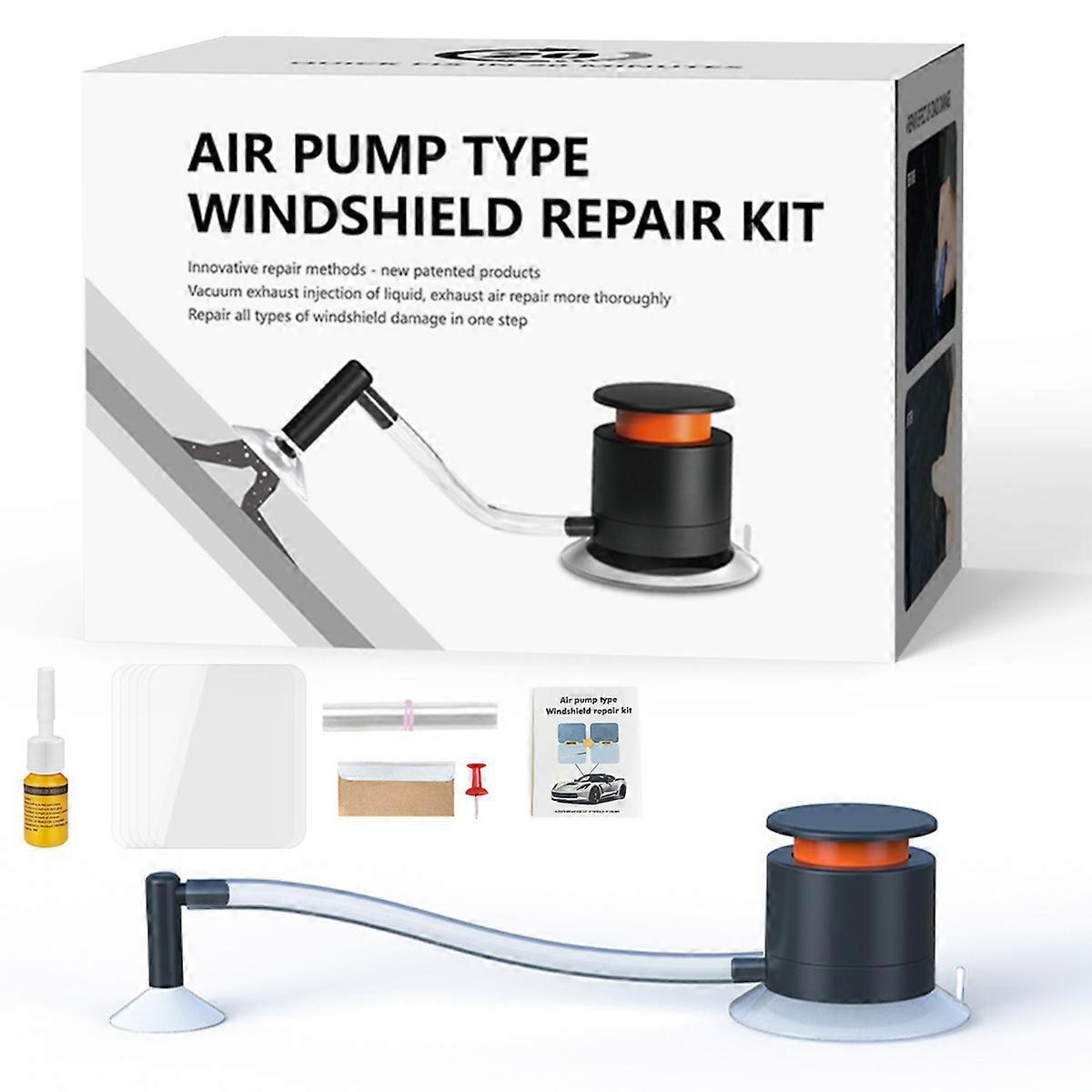 Windshield Repair Kit Fast Fix Glass Crack Repair Tool Fluid Set Premium Windshield Chips Scratch Repair Remover Kit