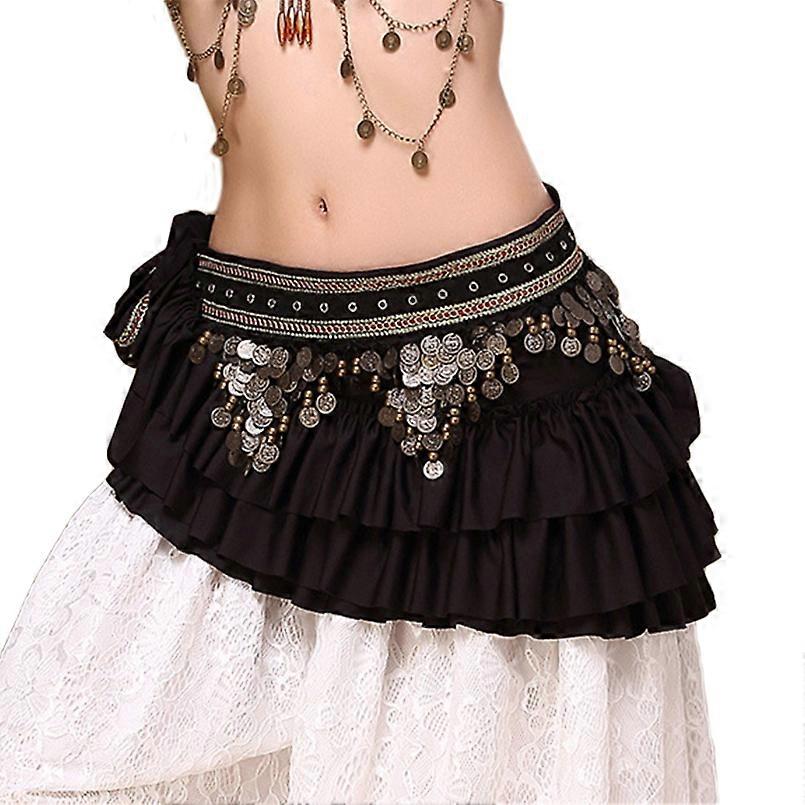 Belly Dance Talie lanț de monede Hip eșarfă Dance Fusta etnică de performanță costum