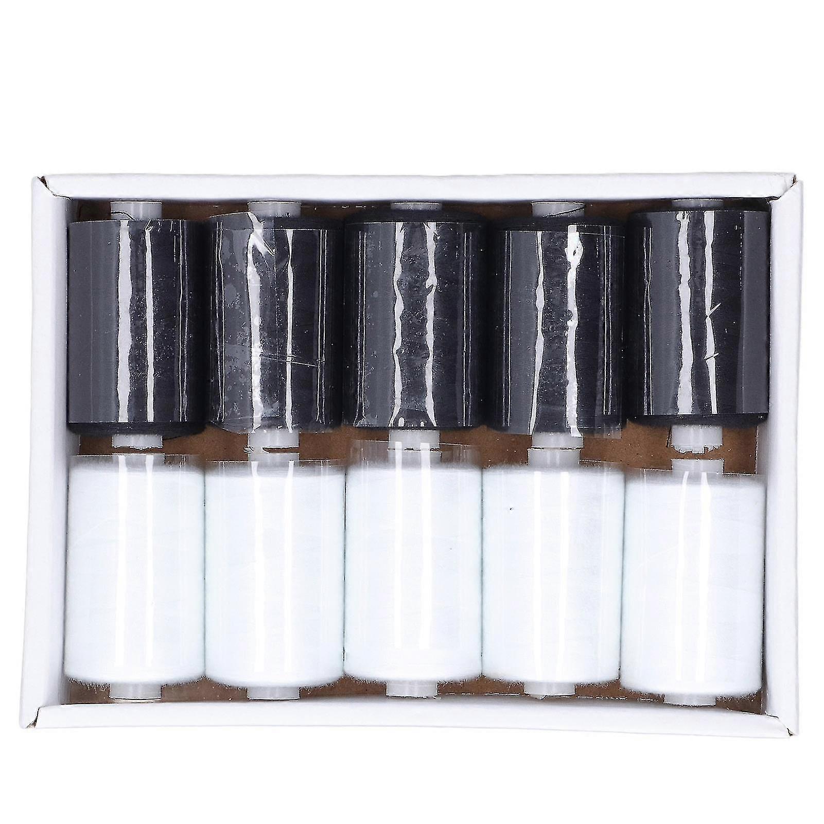 DIY Household Sewing Thread Set - 10pcs Black and White High Strength Threads