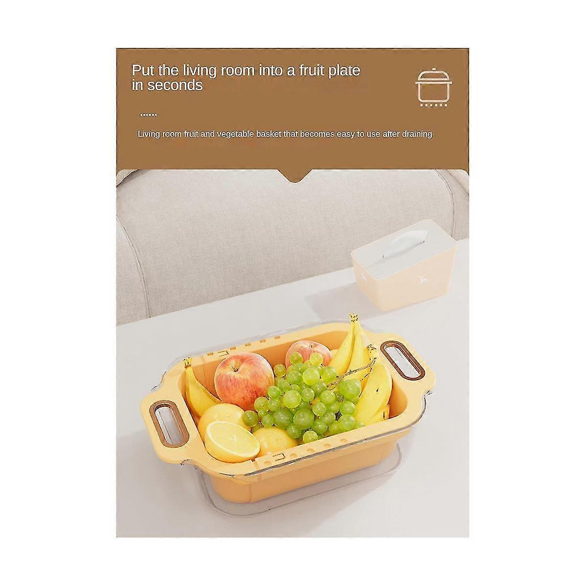 Double Layer Sink Strainer,extendable Sink Strainer Basket, Wash Vegetables And Fruits,kitchen Strainer Colanders,green XYT