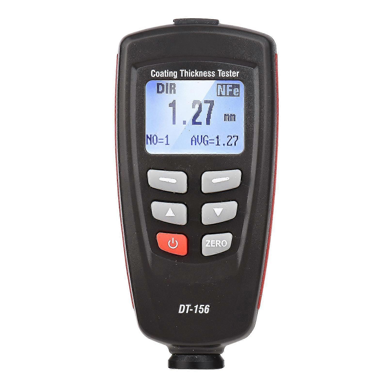 Cem Dt-156 Lcd Coating Thickness Tester Fe/nfe Paint Thickness Gauge Meter Car Paint Depth Gauge Tester 0~1800m With Calibration Substrates Calibratio