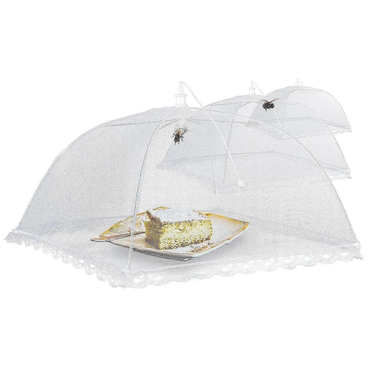 Sinek örtüsü, böcek koruması, kekler için sineklere ve meyve sineklerine karşı örtü, meyve tabağı, bahçe par