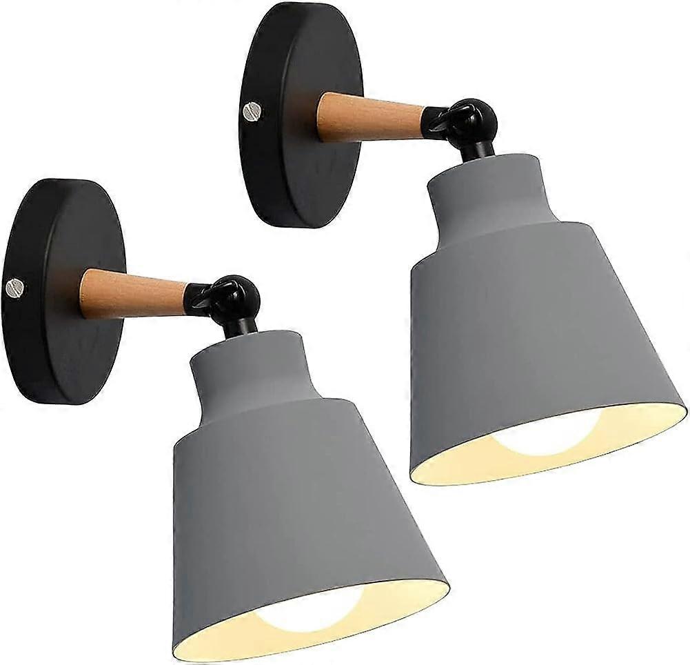 2 Packs Industrial Vintage Wall Sconces Ceiling Light Fixtures E27 Metal