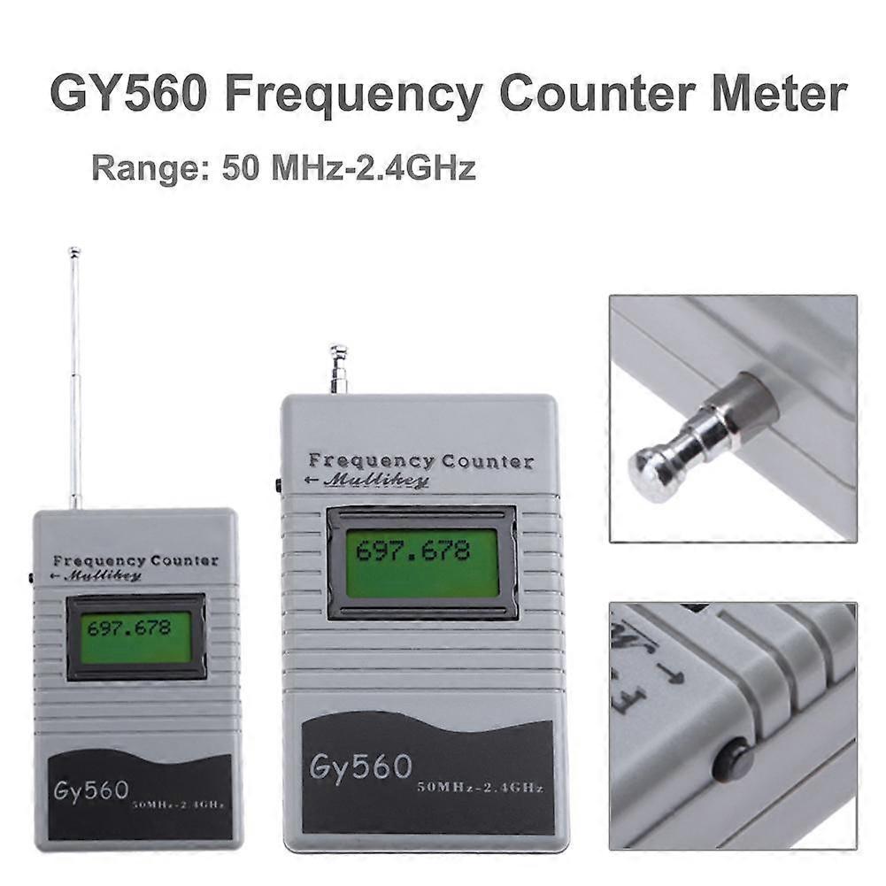 Digitaler Frequenzzähler 7-stelliges LCD-Display für Zwei-Wege-Funk-Transceiver GSM 50 MHz-2,4 GHz GY560 Frequenzzähler Meter