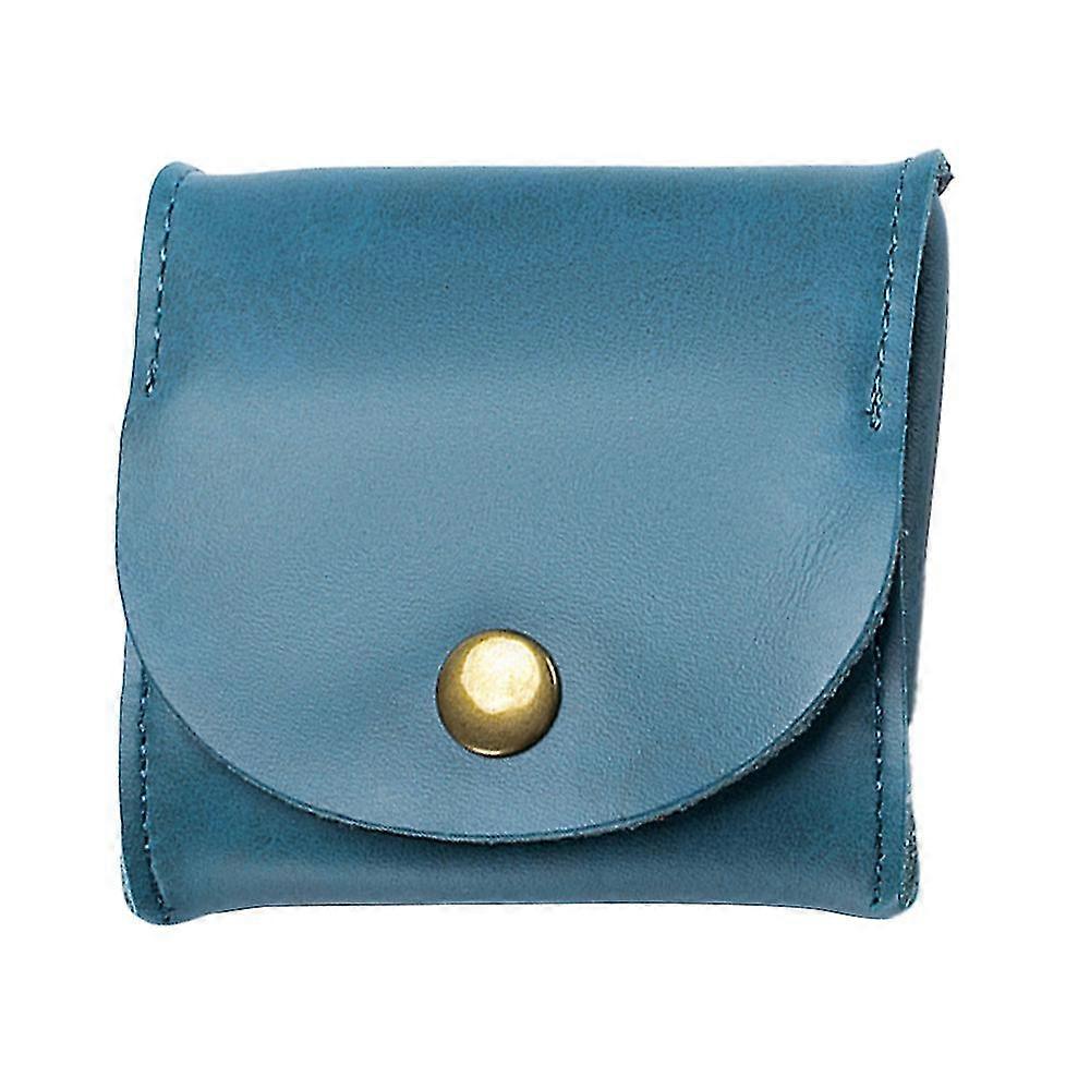 Cowhide mini headphone bag leather small money bag small storage bag
