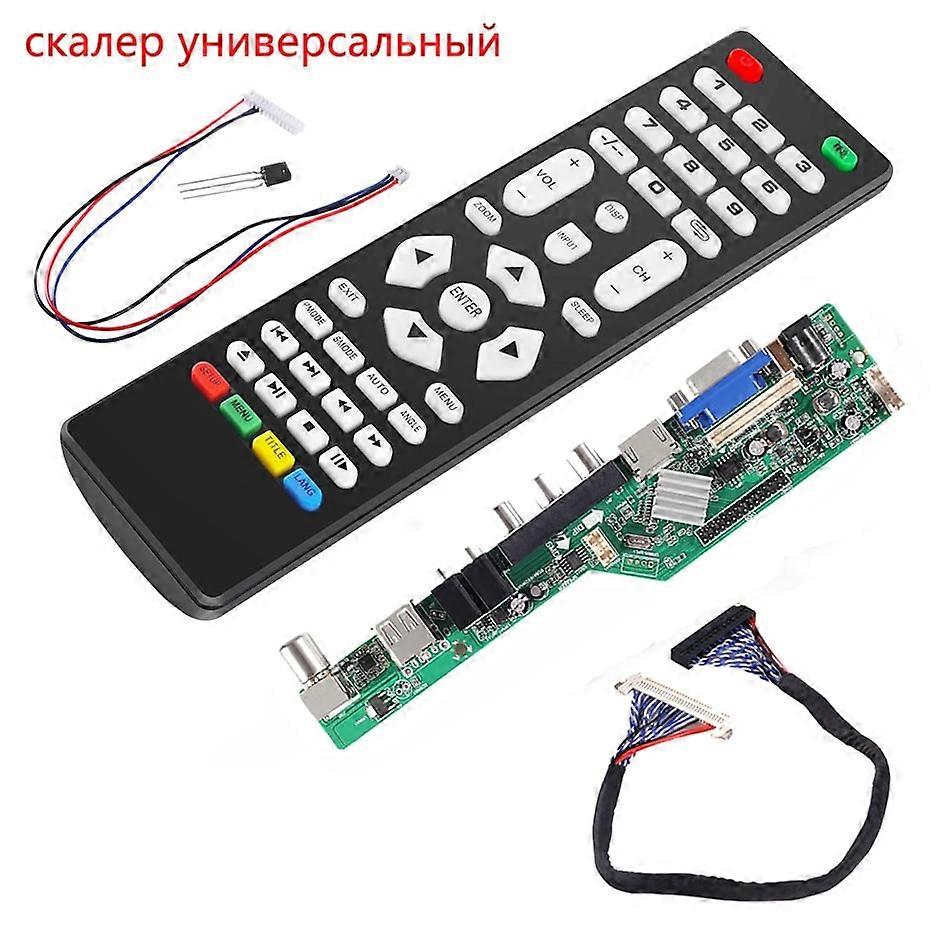 3663 LCD TV Controller Driver Board Universal New Digital Signal DVB-C DVB-T2 DVB-T UPGRADE 3463A Russian USB play LUA63A82