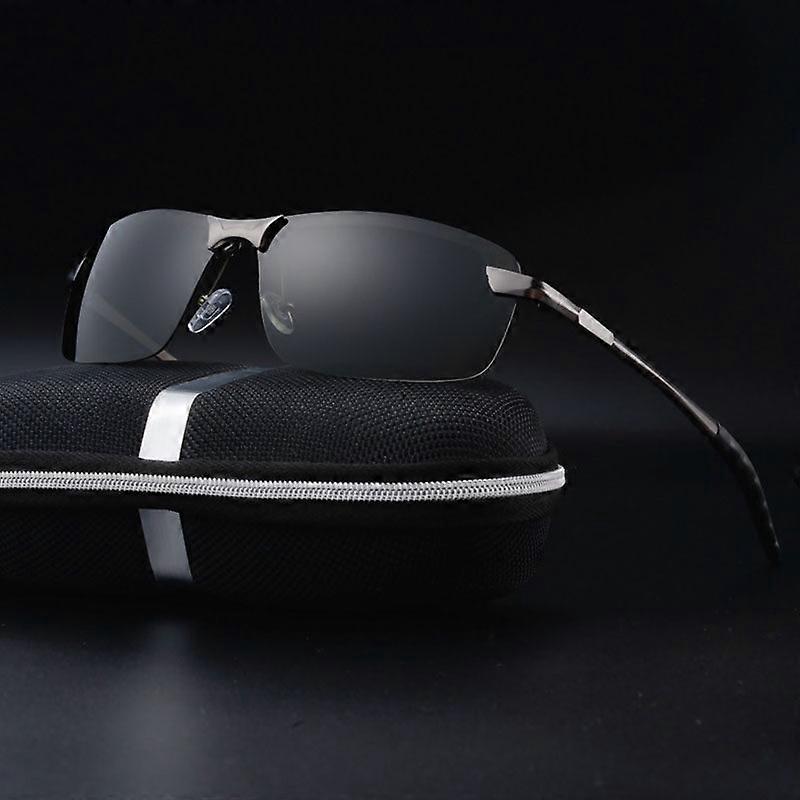 Polarized Sunglasses Police Metal Half Frame Durable Practical Retro Men ,100% New