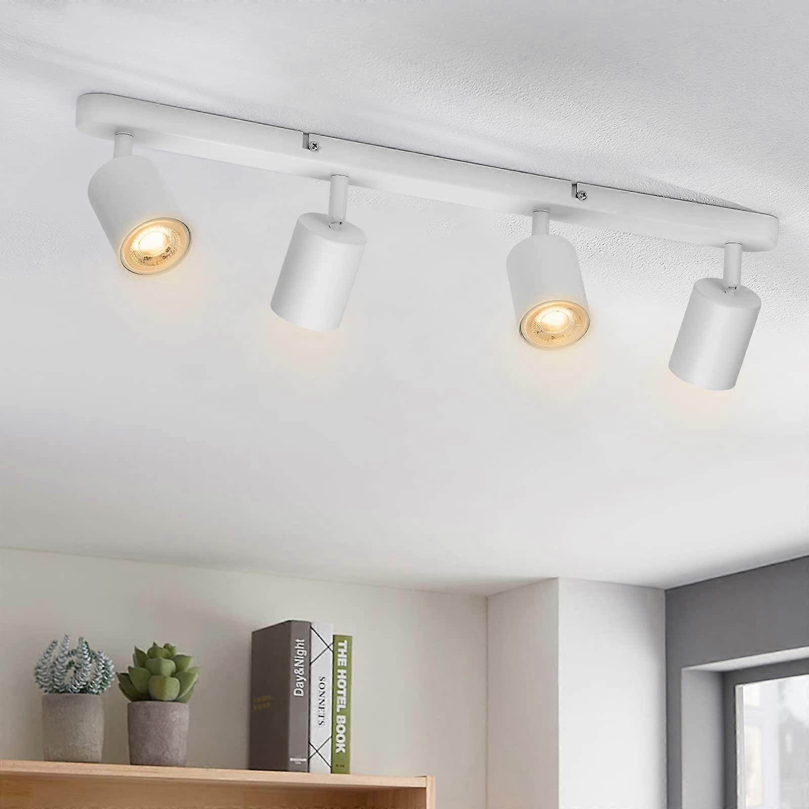 wowatt 2pcs Ceiling Light 1 Spot Black, Adjustable Ceiling Spotlights, Modern Swivel Wall Light, Ceiling Light Fixture Round Ceiling Lighting for Kitc
