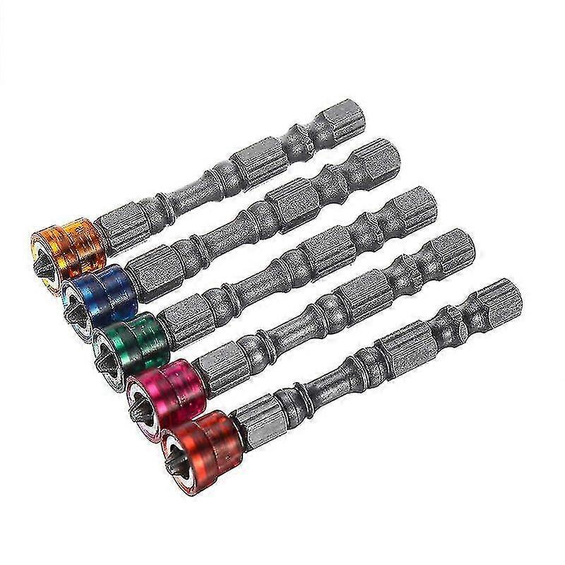 1/4 gambo multicolore magnetico a punta incrociata in acciaio trapano elettrico set di cacciaviti di 5
