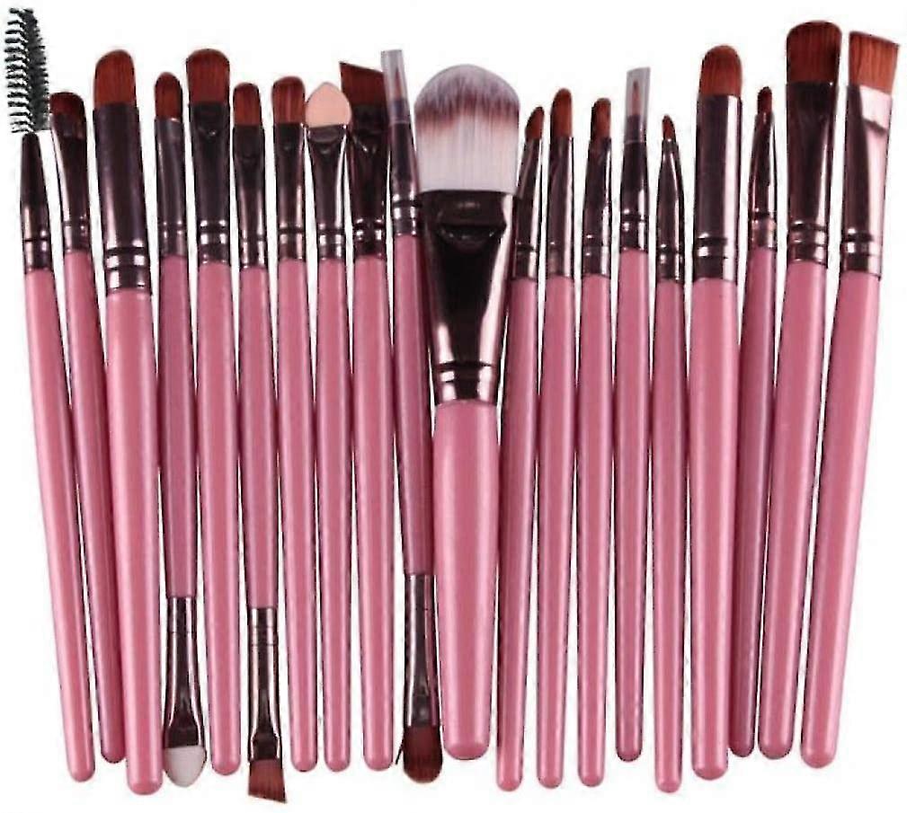 Set Of 20 Make-Up Cosmetic Brush Set For Eyeshadow Powder Foundation