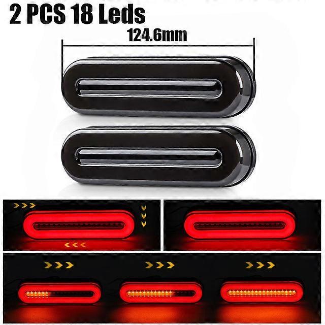 3 In 1 Waterproof 12V 24 Truck LED Tail Light Rear Lamp Stop Reverse Safety Indicator Fog Lights for Trailer Truck Car Taillight