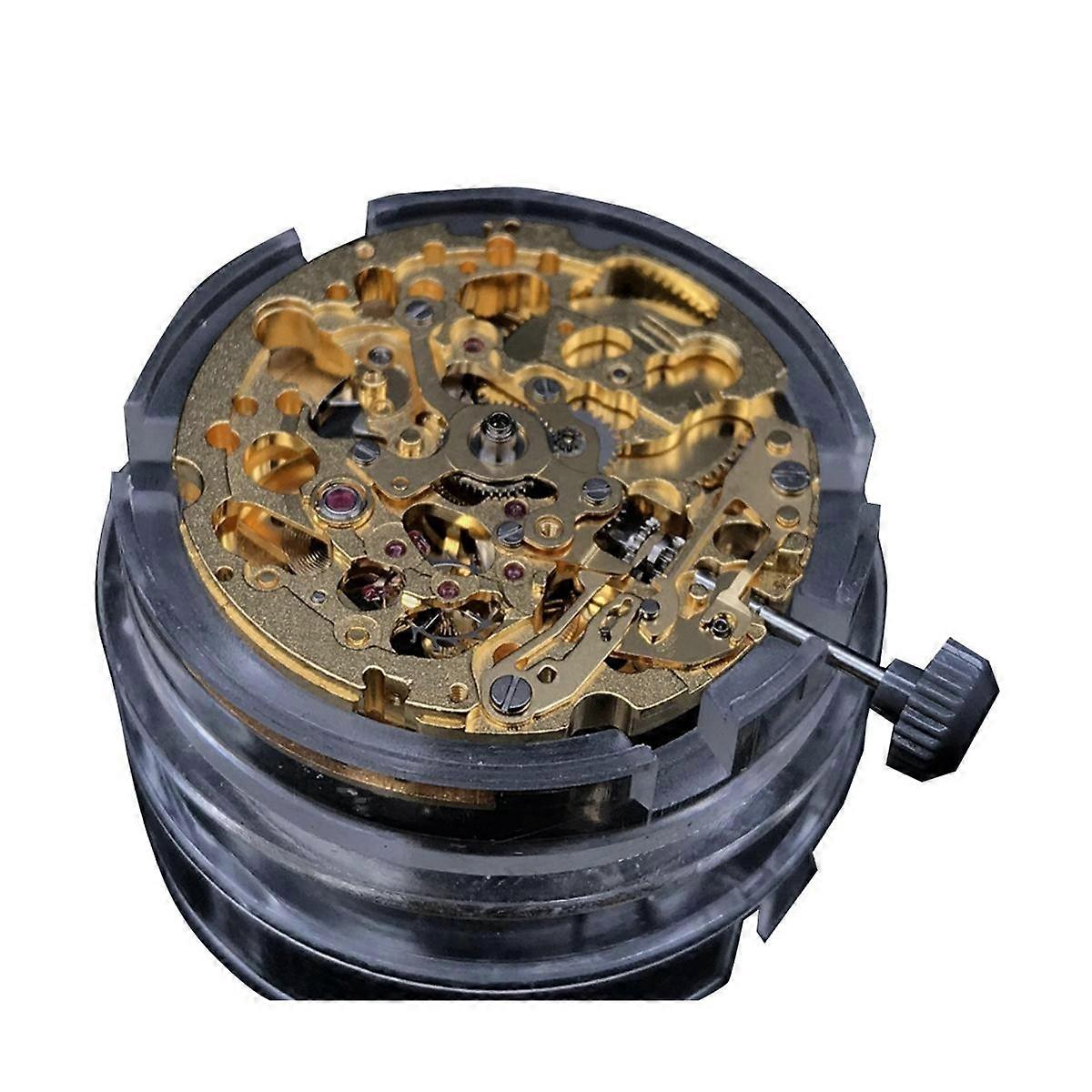 Gold 8N24 Mechanical Movement Miyota 21 Jewels Skeleton Automatic Movement